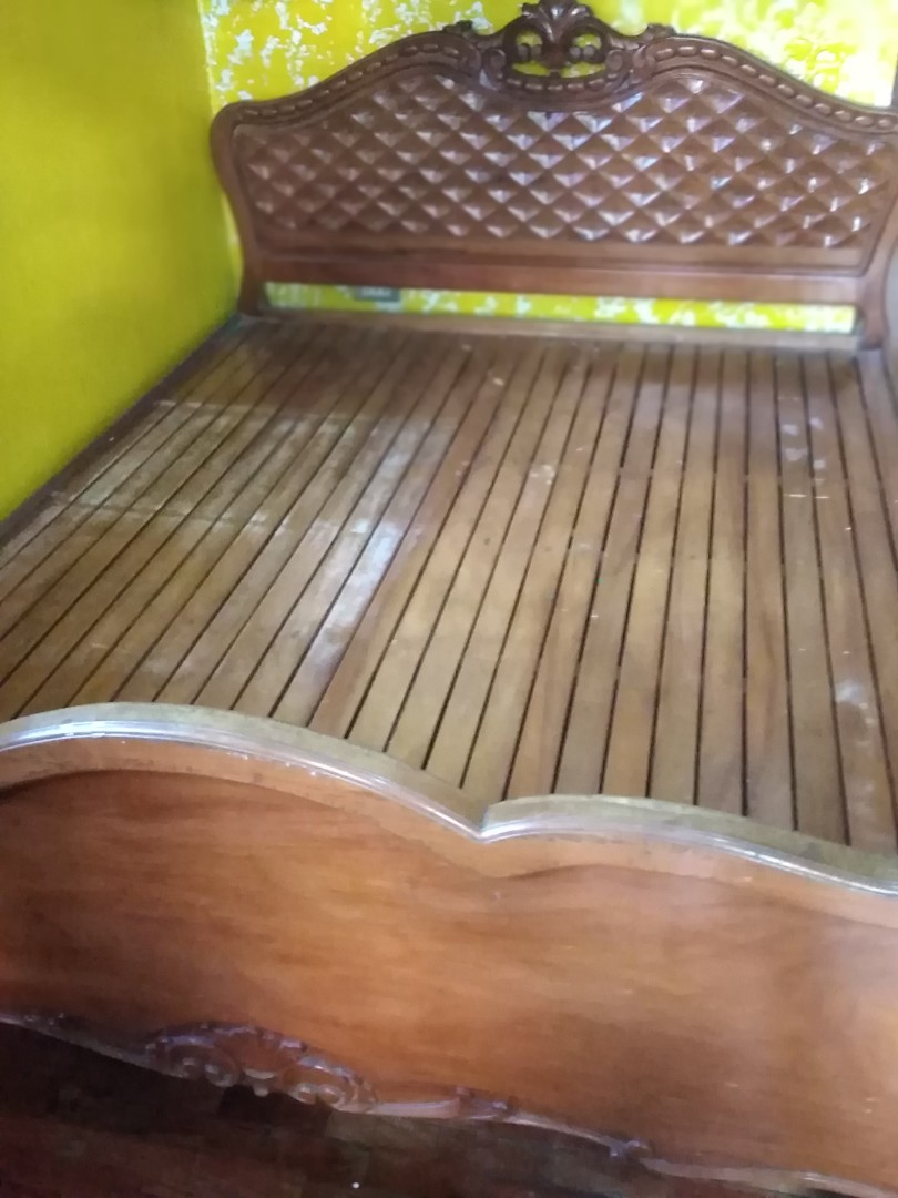 Narra Queen Size Bed 60" x 80", Furniture & Home Living, Furniture, Bed