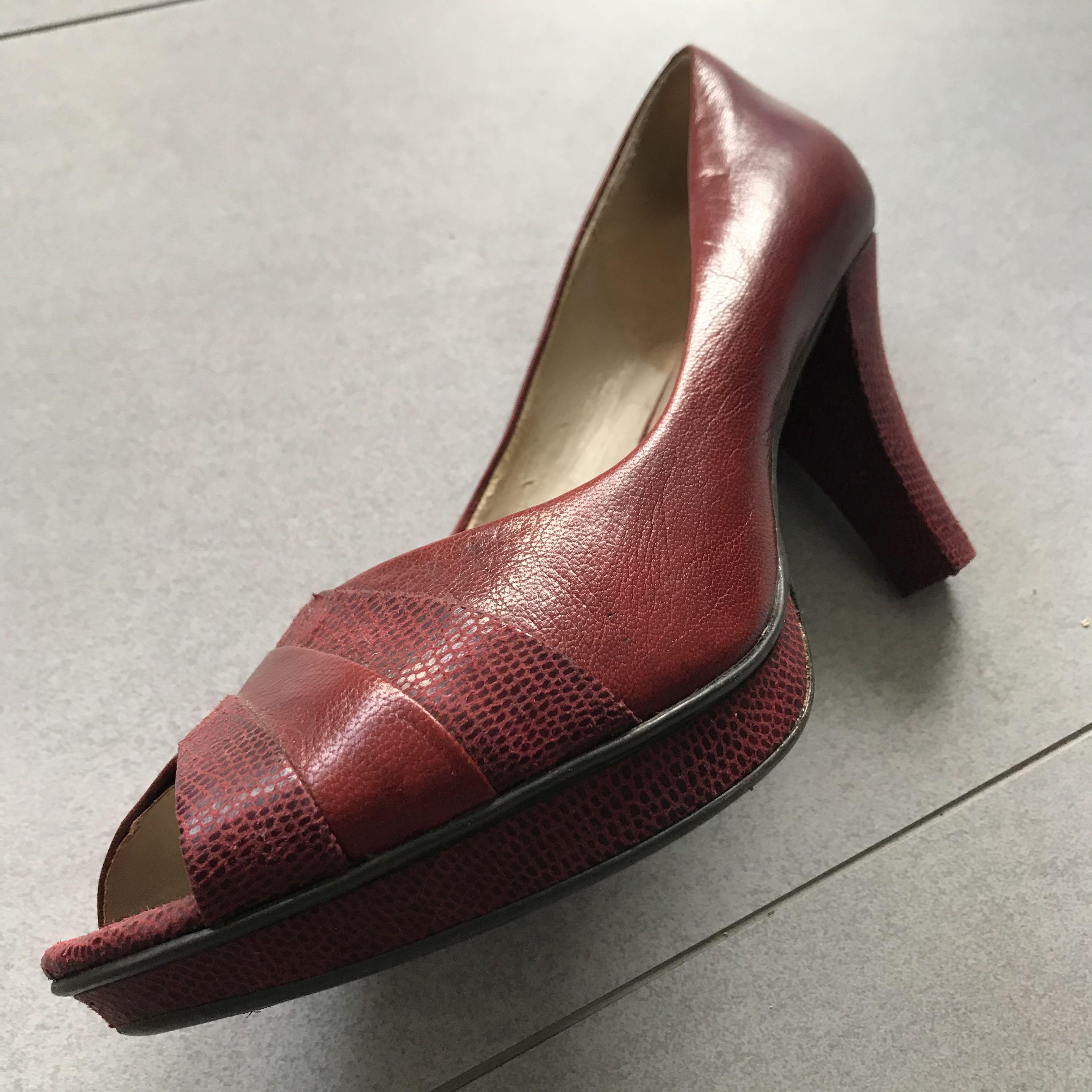Red naturalizer heels hotsell