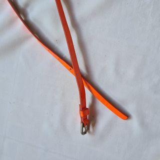 Neon Orange Thin Belt y2k indie