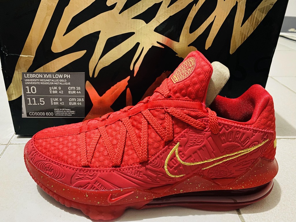 Lebron 17 rouge best sale