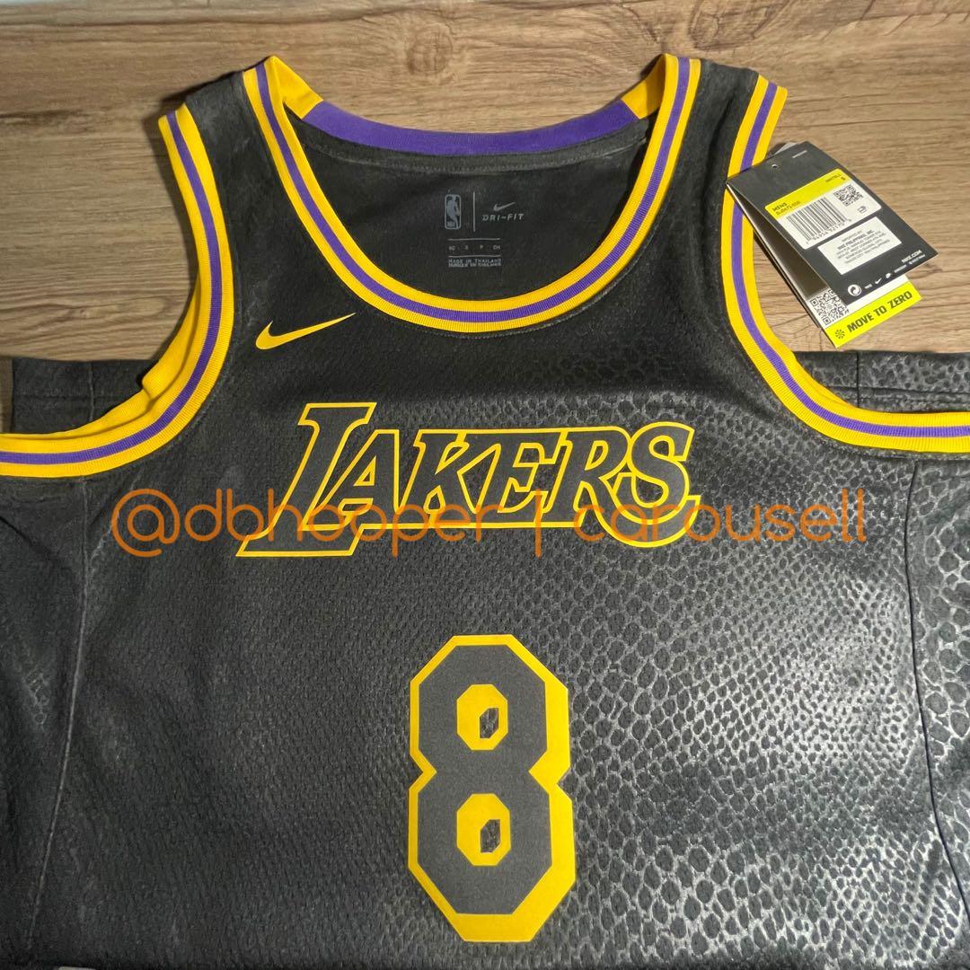 Los Angeles Lakers Kobe Bryant Youth City Edition Swingman Jersey Black Mamba