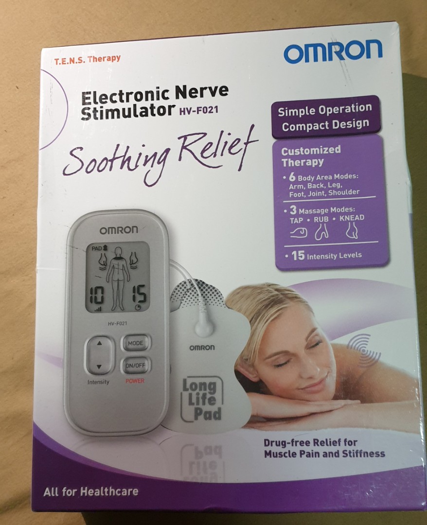 Omron Electronic Nerve Stimulator (TENS unit) HV-F021 [1 Year Local ...