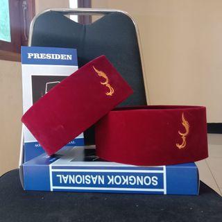 Peci songkok kopiah Merah Betawi logo kujang anak anak dan dewasa