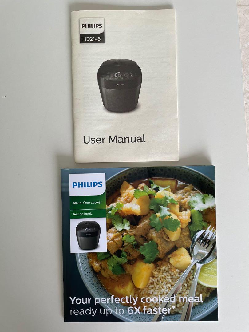 Philips hd2145 shop recipe book