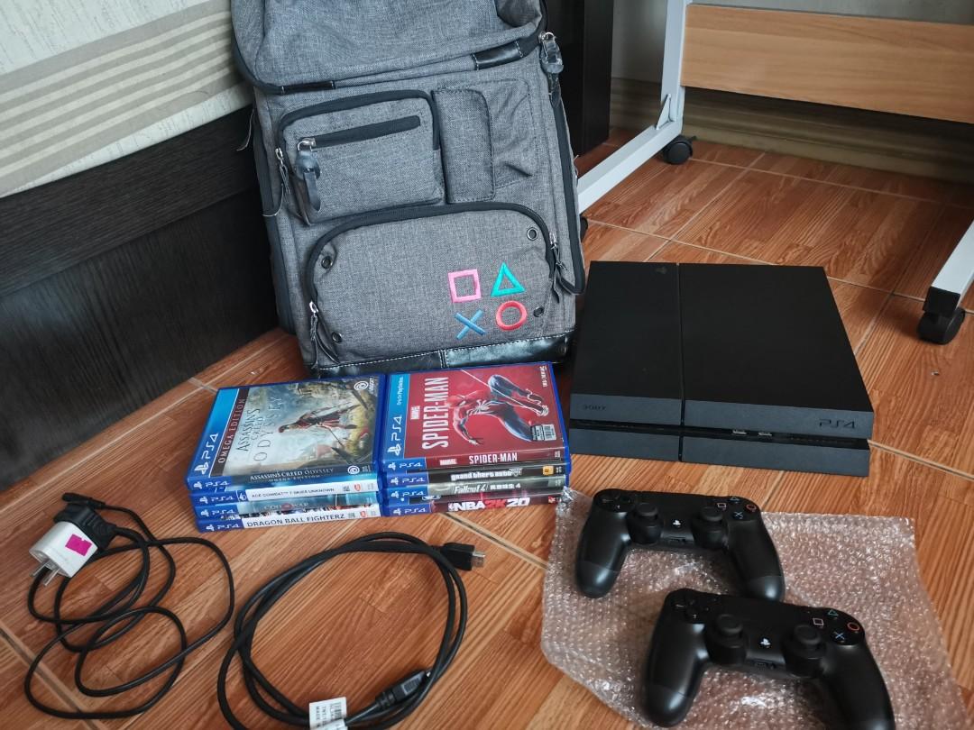 Playstation 4 Set 1 TB TRADE (Category: PlayStation) located in Manila. Submitted by ronzky19 (Listing ID 1105348778, Image 1). Description: Ps4 1TB with Box and Bag two ds4 controller with 7 fascinating games, hdmi cable items at paco manila. Willing to TRADE for your Nintendo Switch V2 with games Note ace combat 7 SOLD not included instead replace by Miles Morales.