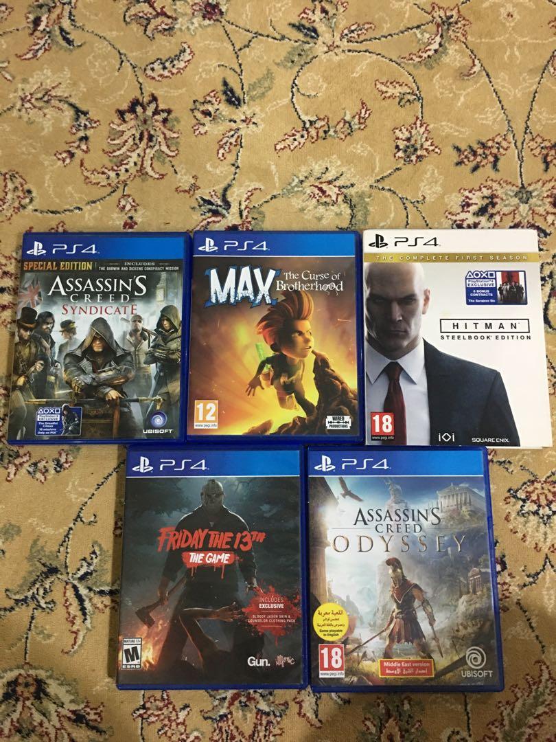 Pre used top ps4 games