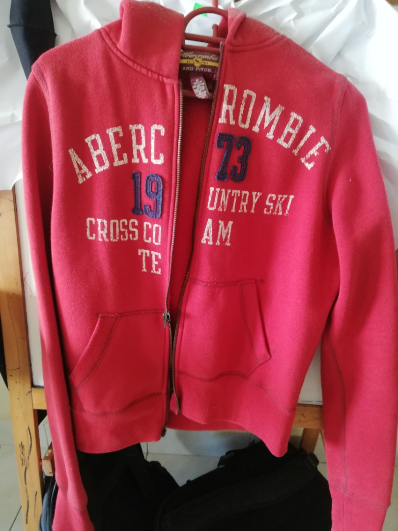 Red sweater Abercrombie Women s Fashion Coats Jackets and Outerwear on Carousell