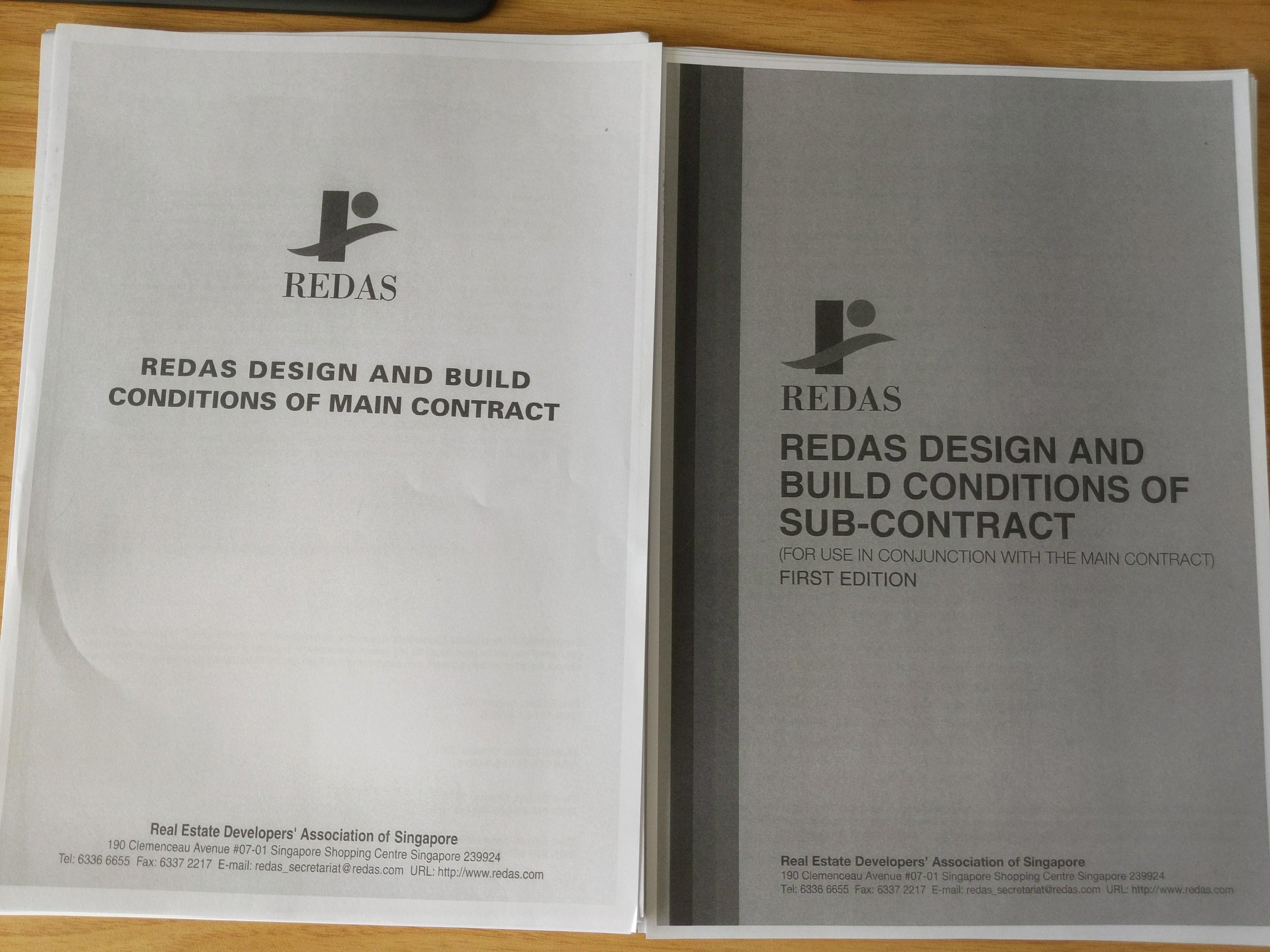 Redas Form Redas design and build conditions of main contract PHOTOCOPY, Hobbies ...