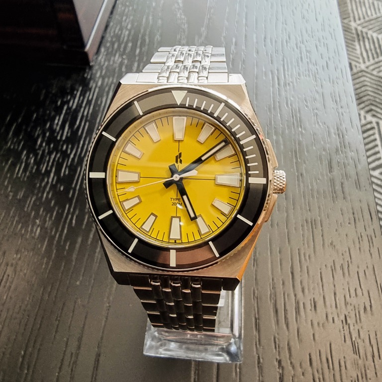 Rogue Horology Type I Diver Watch Yellow Like New Men s Fashion