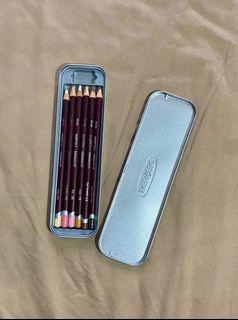 RUSH! Derwent Coloursoft Skintones 6 Pencils (like new) (AUTHENTIC)