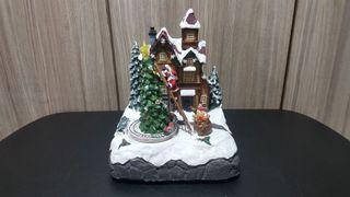 Santa with a Ladder Christmas Village