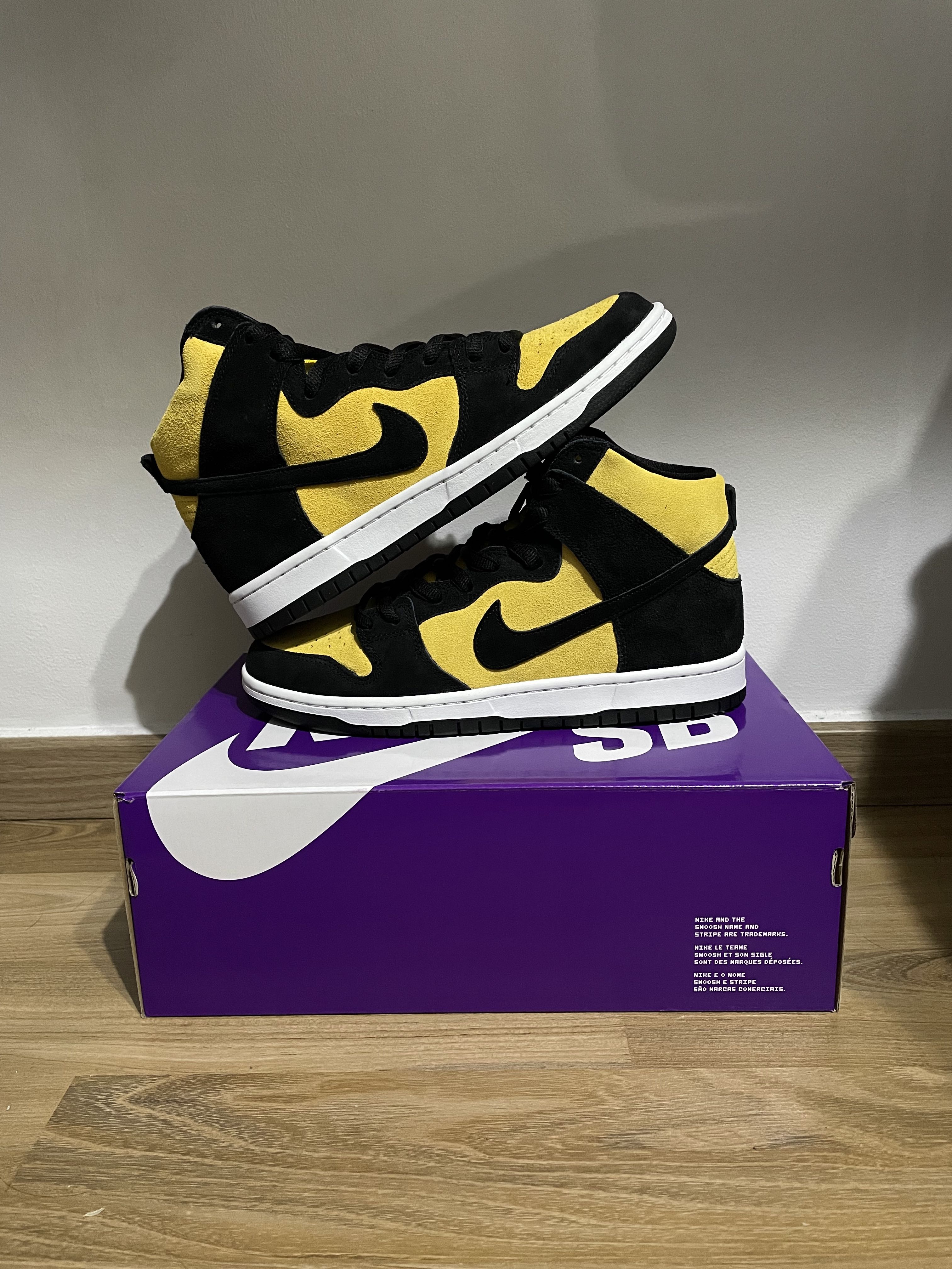 sb dunk high pro maize