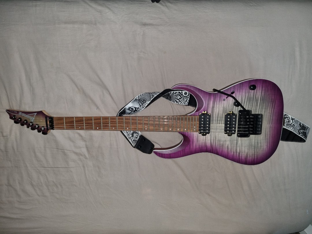 MODIFIED IBANEZ RGA42FM WITH ORGINAL FLOYD ROSE Hobbies Toys