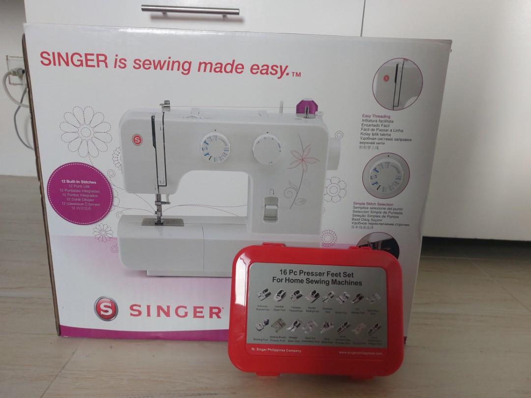 smuggling I have an English class ethical Singer Promise 1412 Sewing Machine + Presser Feet Set, TV & Home  Appliances, Other Home Appliances on Carousell