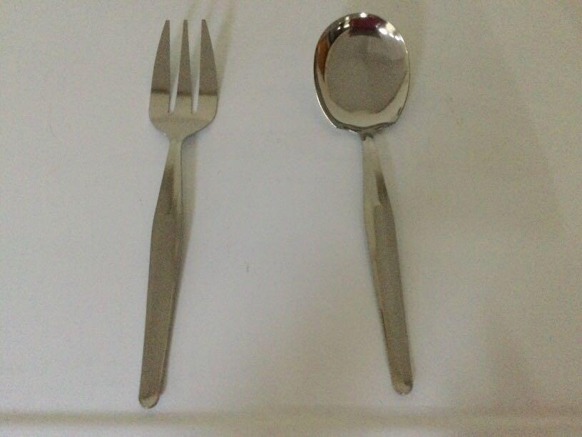 Stainless Serving Spoon Serving Fork High Grade Pcs