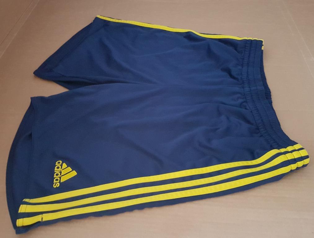 Blue and yellow adidas shorts new arrivals