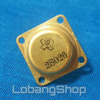 Ultra Rare Vintage 2S026 Silicon NPN Bipolar Power Transistor 100V 7.5A 10 MHz Gold Plated Texas Instruments