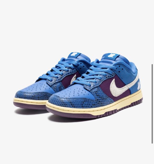 undefeated dunk low blue