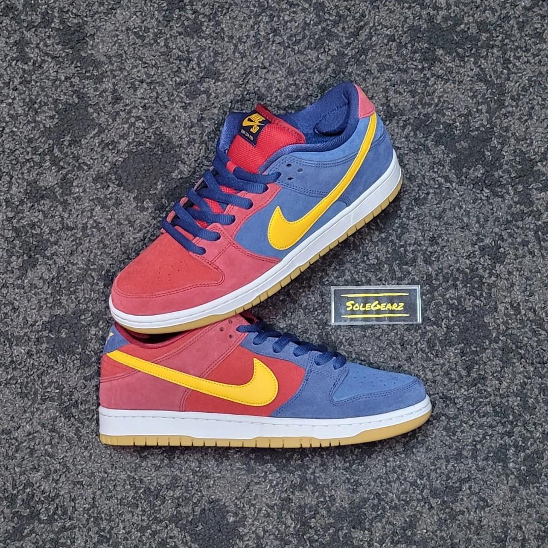 US 10]🔥Authentic🔥 Nike SB Dunk Low Barcelona, Men's Fashion, Footwear,  Sneakers on Carousell