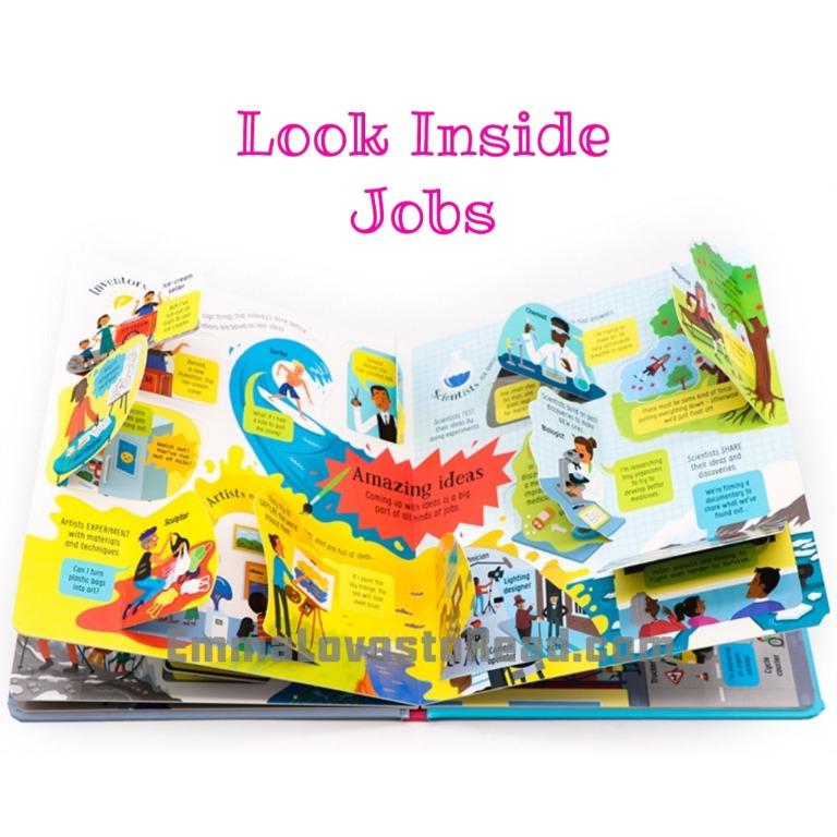 Usborne Look Inside Jobs Board Book, Hobbies & Toys, Books & Magazines