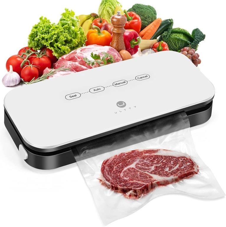 Vacuum Sealer Machine By Ultty Designed For Airtight Food Storage And Sous Vide Cooking Included Starter Bags Suction Hose For Containers Cr09 White 1131 Tv Home Appliances Kitchen Appliances