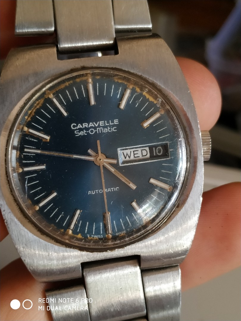 Vintage caravelle men's hot sale watch