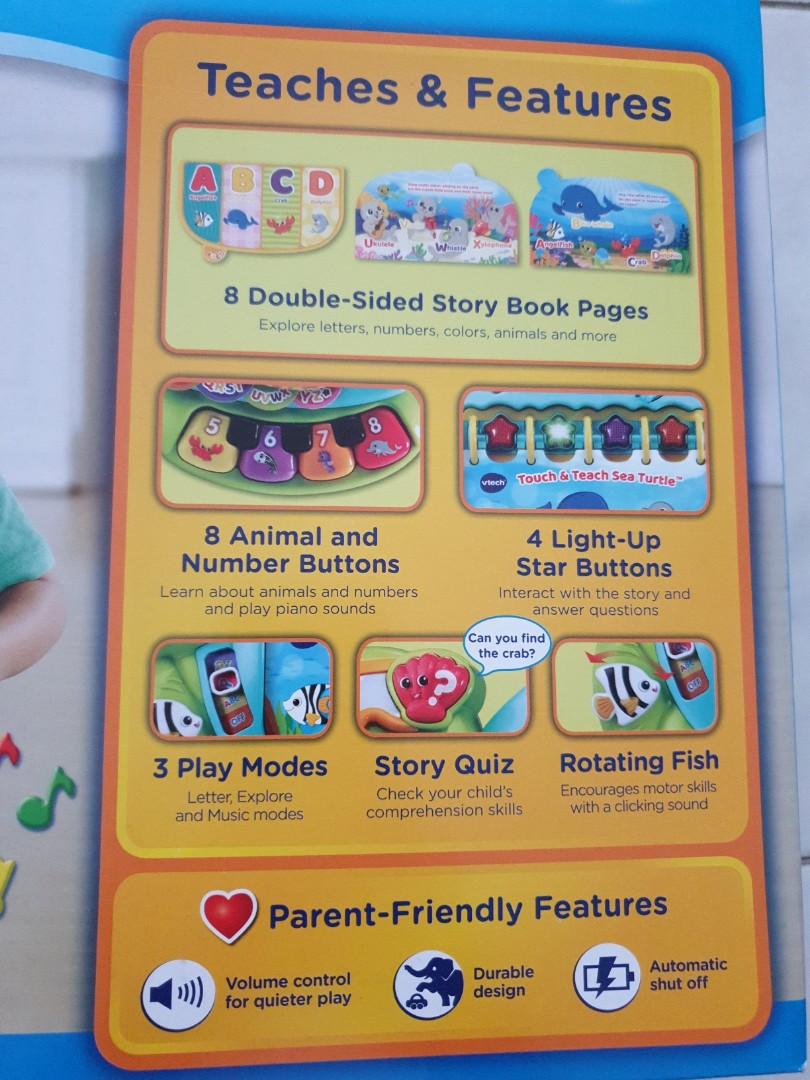 Vtech Touch & Teach Sea Turtle 12-36months baby kids toys, Babies ...