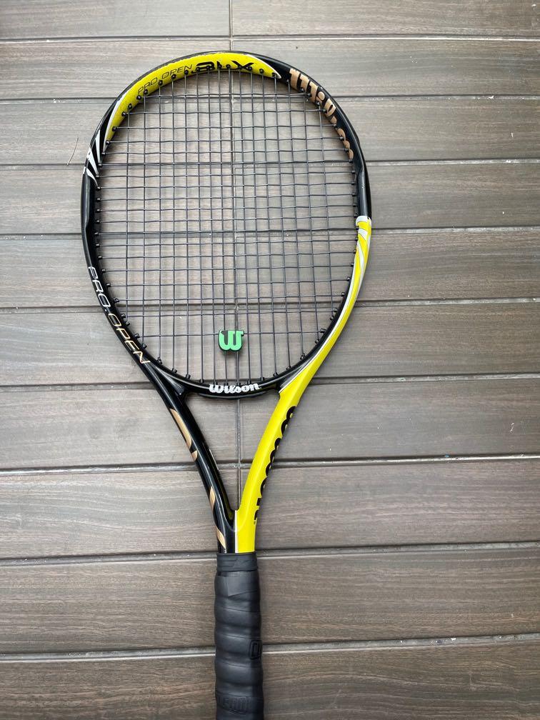 Details about   Wilson Pro Open BLX 100 sq 10.5 oz Tennis Racket Grip L3 4 3/8 Racquet 