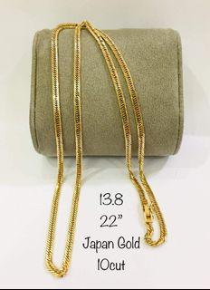 18k JAPAN GOLD NECKLACE 22"