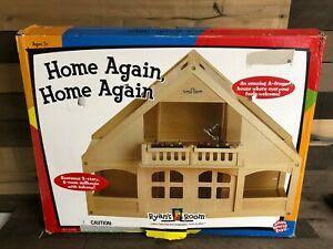 2 Story Wooden Dollhouse with full accessories- Small World, Hobbies &  Toys, Toys & Games on Carousell