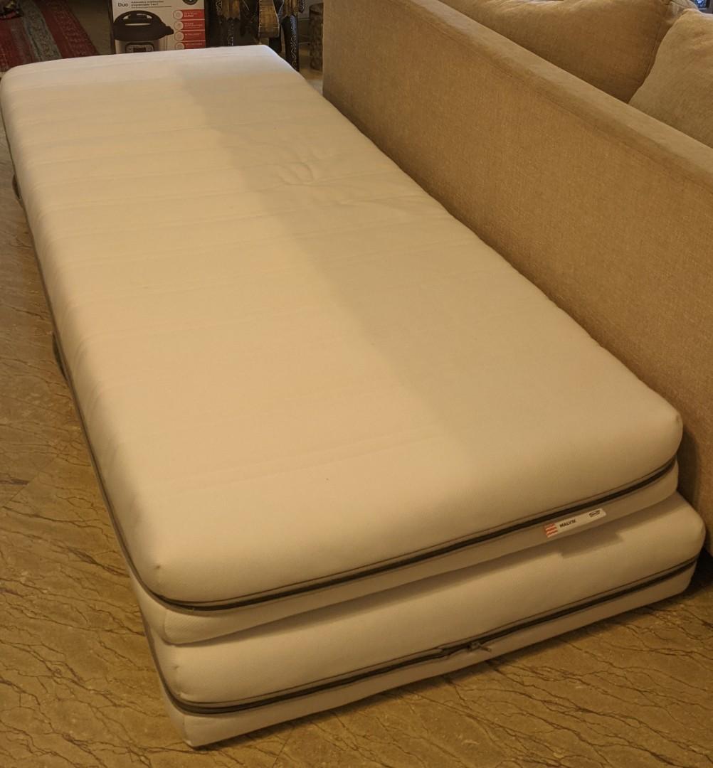 2 x Ikea daybed mattresses, Furniture & Home Living, Furniture, Bed