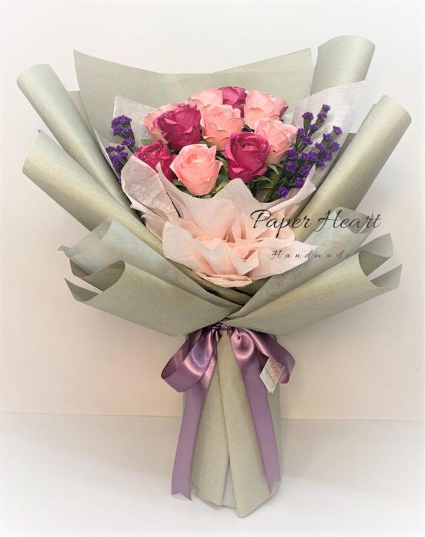 母親節 紀念日 生日 情人節 摺紙玫瑰花束現貨售 興趣及遊戲 手作 自家設計 文具及工藝 手作 Carousell