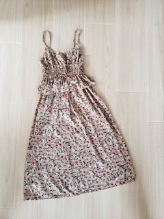 全新花花高腰束腰長裙64211133676289110