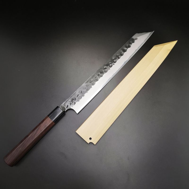 弥氏良寛 越前打刃物切付片刃柳刃240mm 附鞘 日本高級廚刀, 家庭