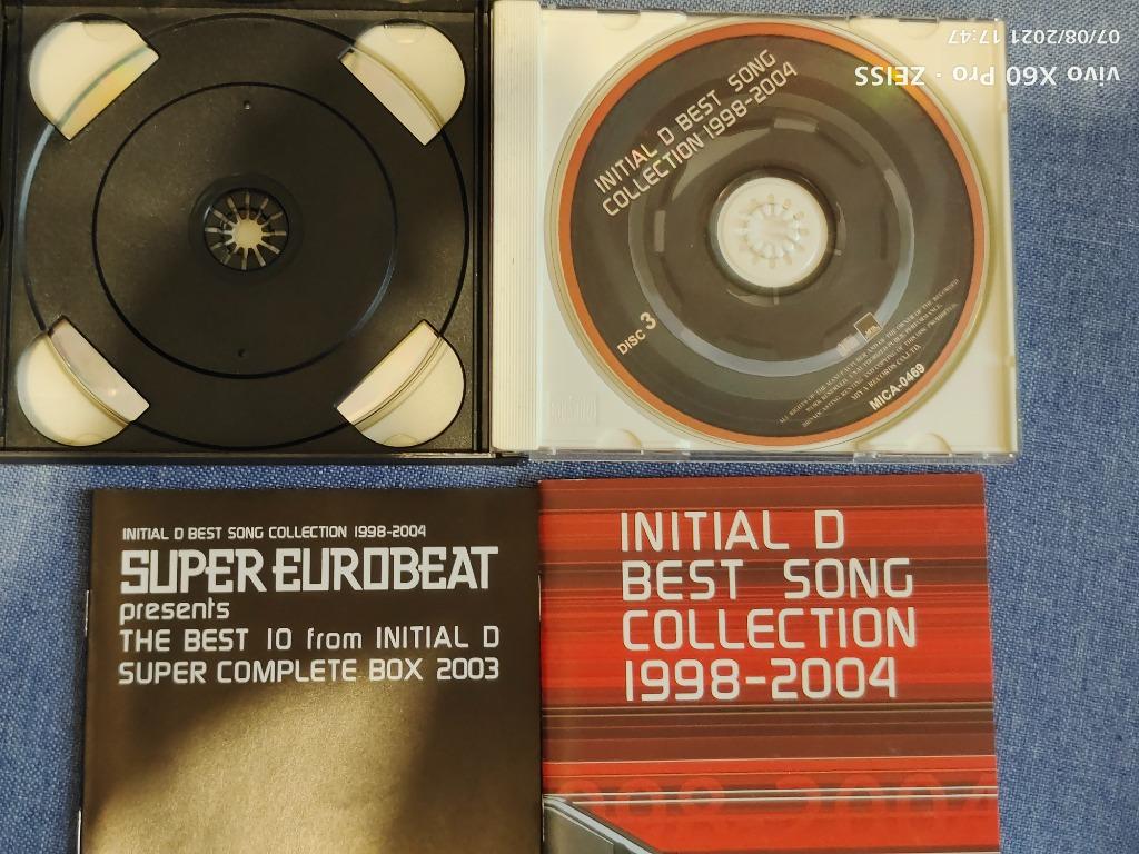 中古] 頭文字D BEST SONG COLLECTION 1998‐2004, 興趣及遊戲, 收藏品及 