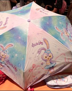 香港迪士尼樂園 Duffy and Friends Stellalou Stella Lou 星黛露兔 史黛拉 Umbrella 雨傘 雨遮 縮骨遮 全新正版有牌 (原價$199) Disneyland HKDL64236911666818110