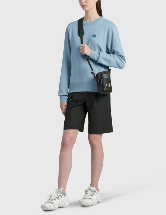 acne studios arvid plaque face tote bolsa