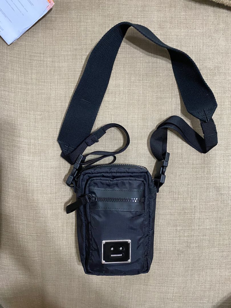 acne studios arvid plaque face tote bolsa