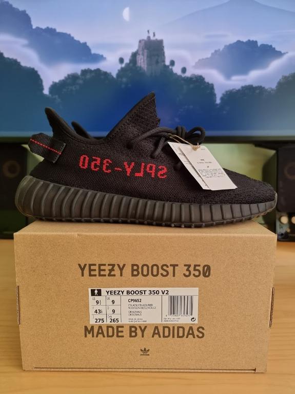 Yeezy 350 bred box deals