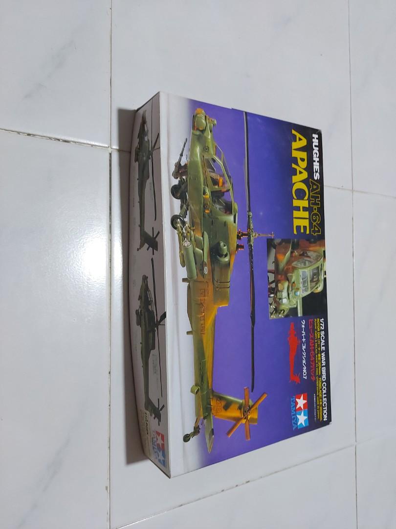 Tamiya Apache (Category: Gundam Model Kits) located in Singapore. Submitted by shami_bookworm (Listing ID 1105738920, Image 1). Description: Tamiya Airfix Apache War Bird Collection 1:72.