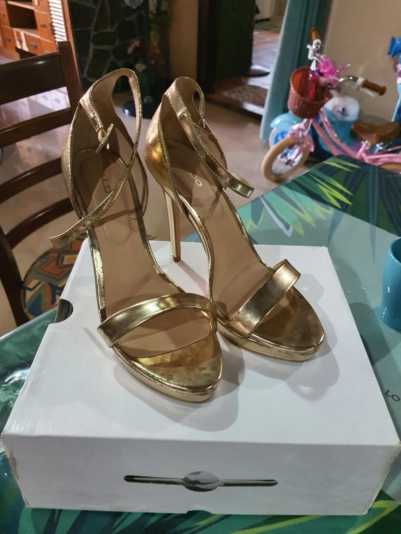 Aldo gold heels top