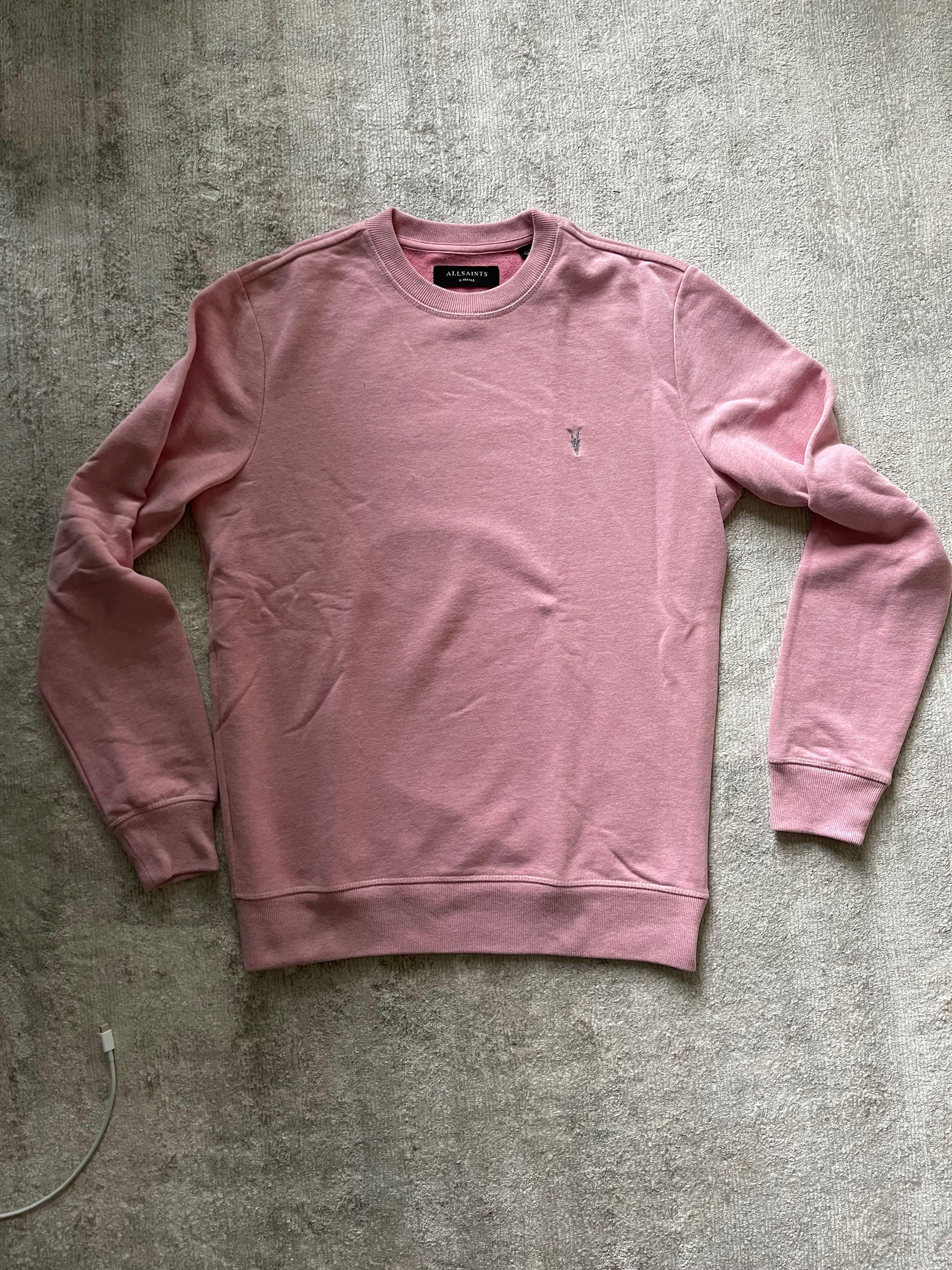 All Saints pastel pink sweatshirt