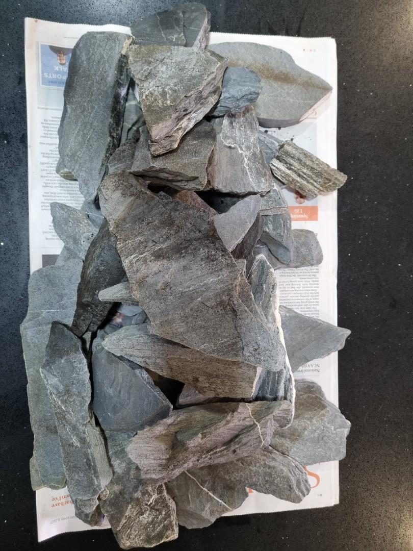 Aquarium Stone (Slate), Pet Supplies, Homes & Other Pet Accessories on