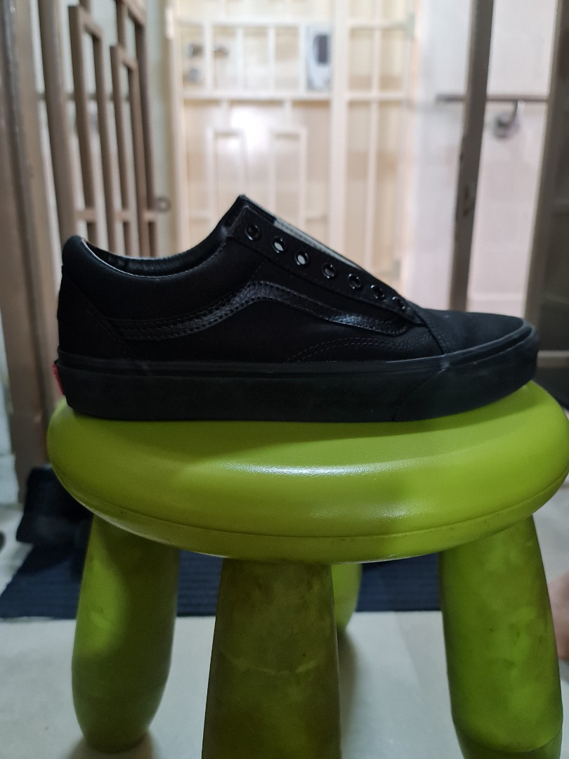 black vans uk 8