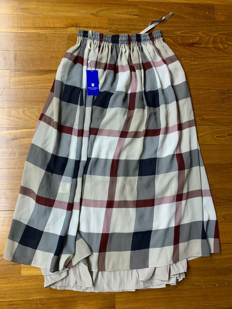 Blue Label CrestBridge Plaid Long Skirt, Women 