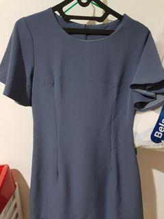 [Boleh nego, Free ongkir dan dpt cashback] Dress Biru beli Dibutik no merk
