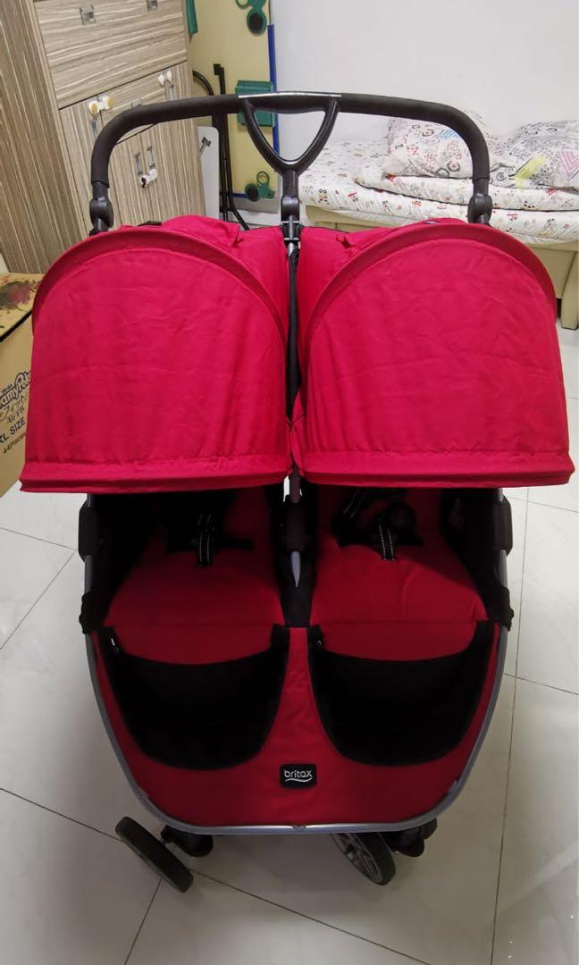 Britax Double Twins Pram Stroller Babies Kids Going Out Strollers on Carousell