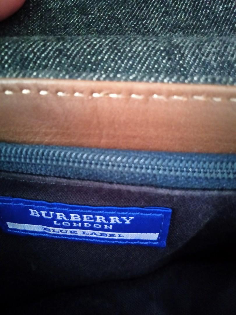 Preloved Burberry blue label sling bag, Barang Mewah, Tas ...