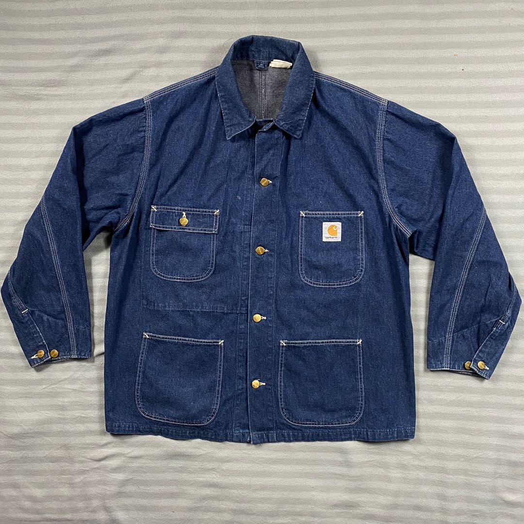carhartt denim chore jacket