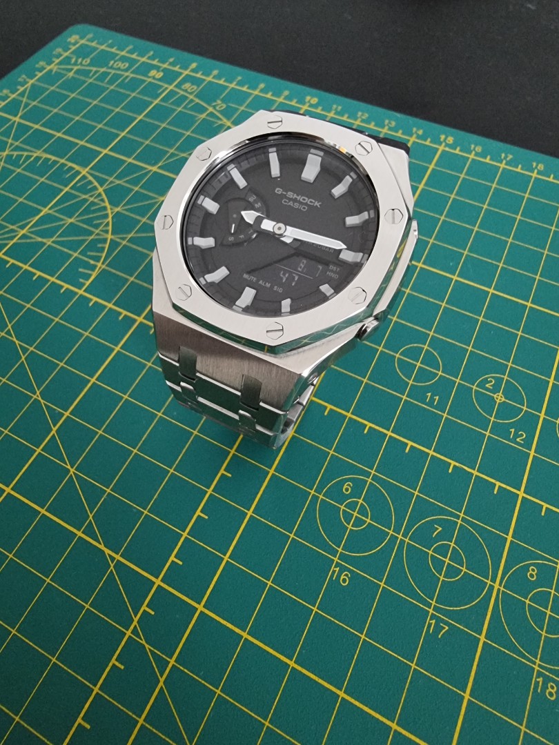 Casio G Shock GA2100 1A with Casioak Mod V3 Full Set Men s